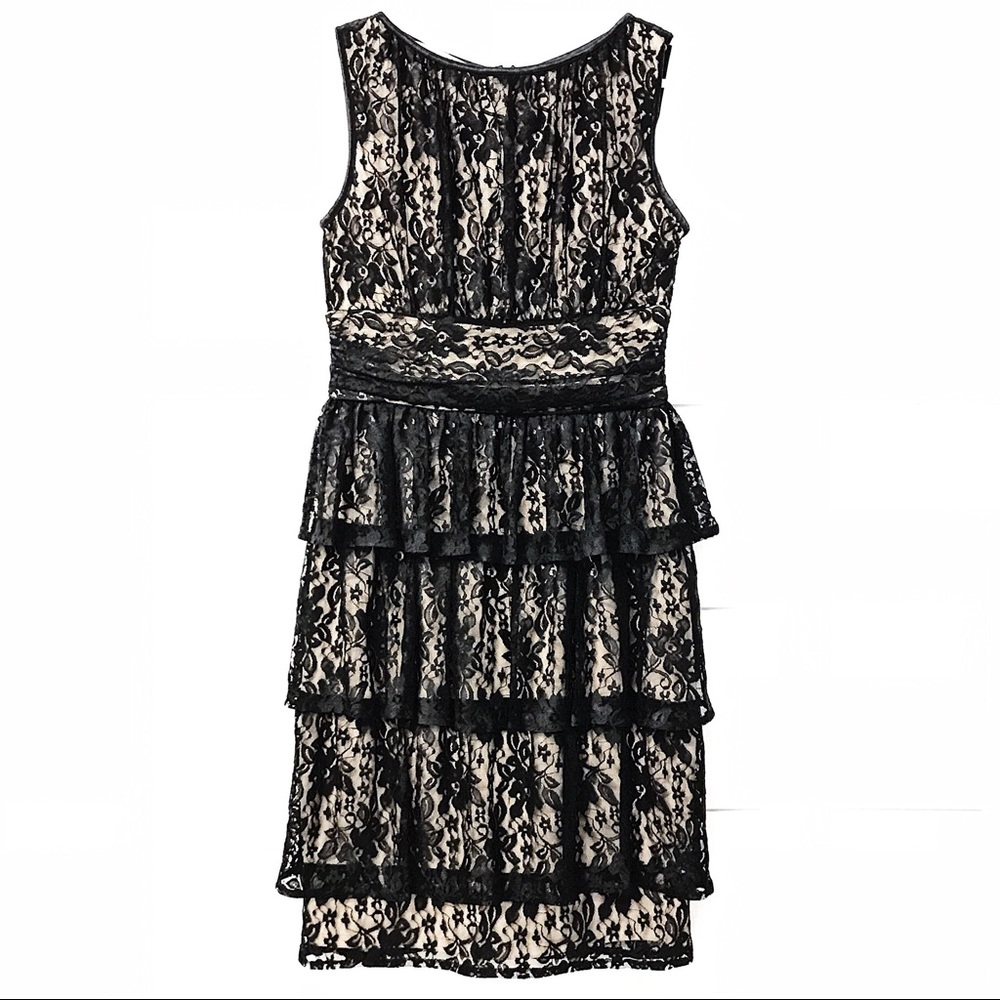Maggy London Tiered Cocktail Dress